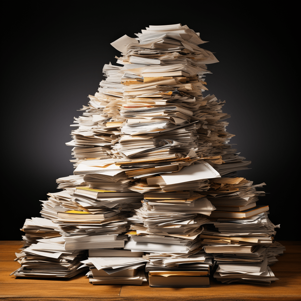 A heap of text documents